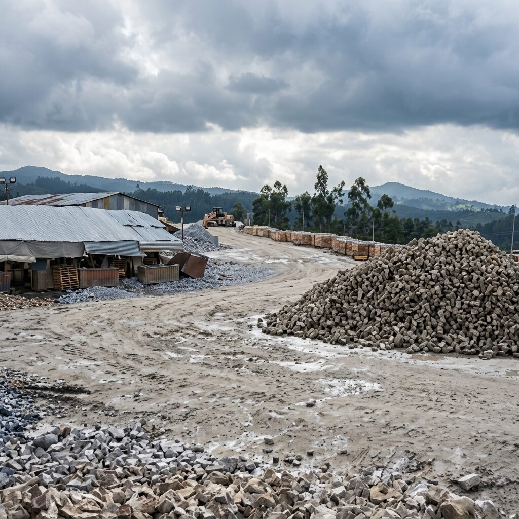 Carrière de granit au Nord du Portugal